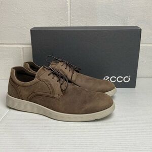 NIB ECCO Men's  S Lite Hybrid‎ Coffee UST Oil Nubuck HM Derby Shoe EU43 US 9-9.5